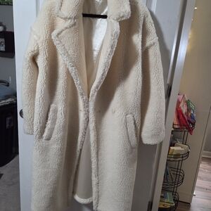 Cozy Cream Teddy Jacket for Women